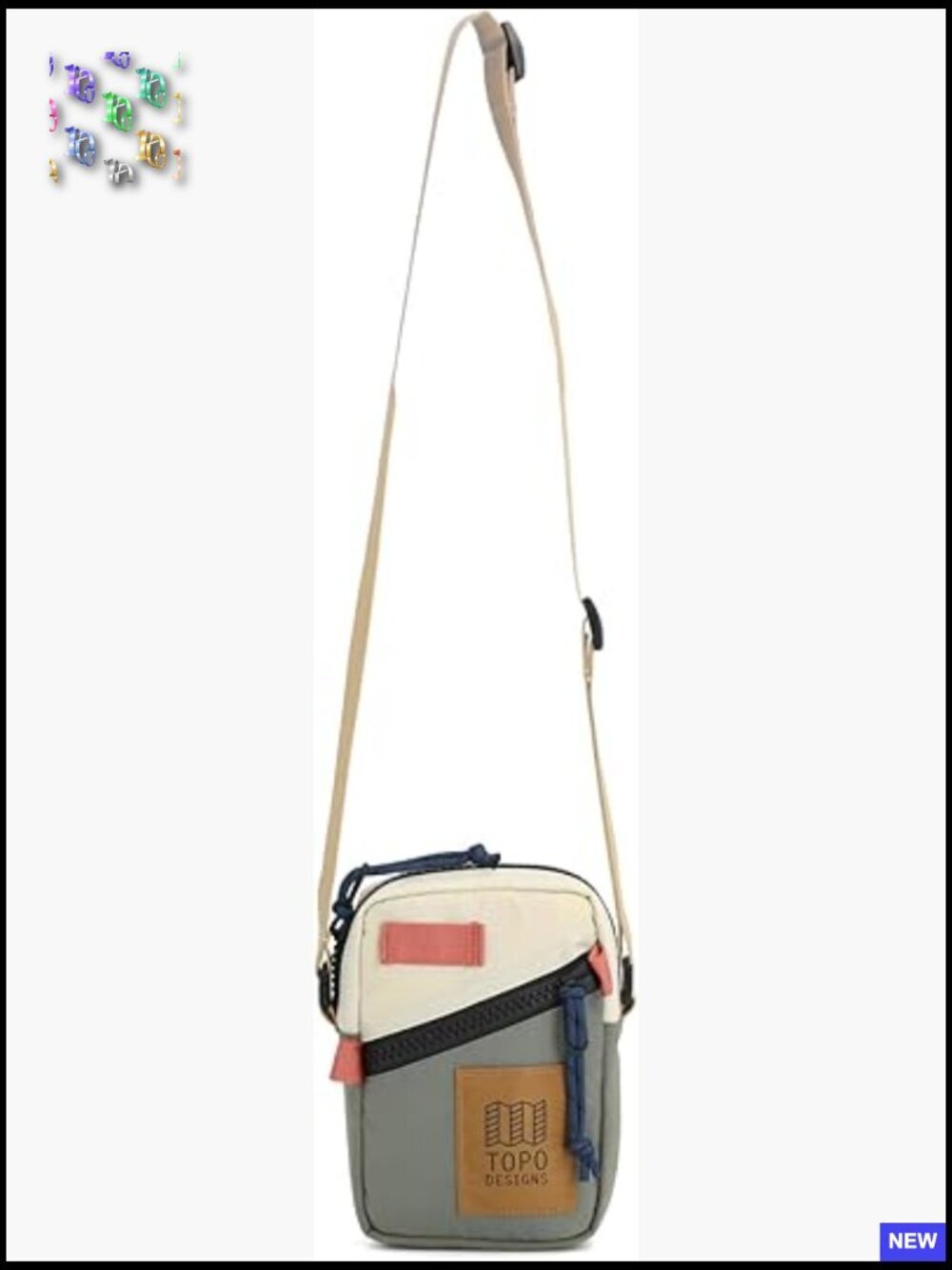 Mini Shoulder Bag with Fanny Pack Option and Bike Light Loop